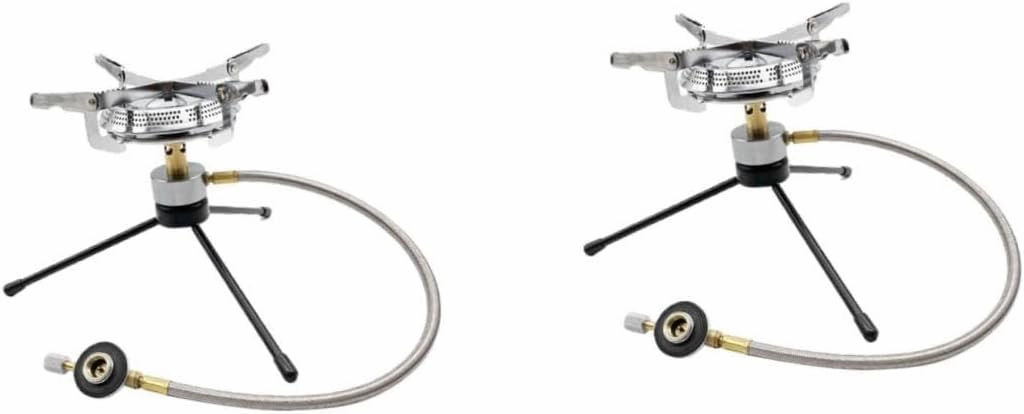 UPKOCH 2 Sets Outdoor Stove Head Camping Gas Burner Stove Portable Gas Burner for Outdoor Adventures Easy to Use