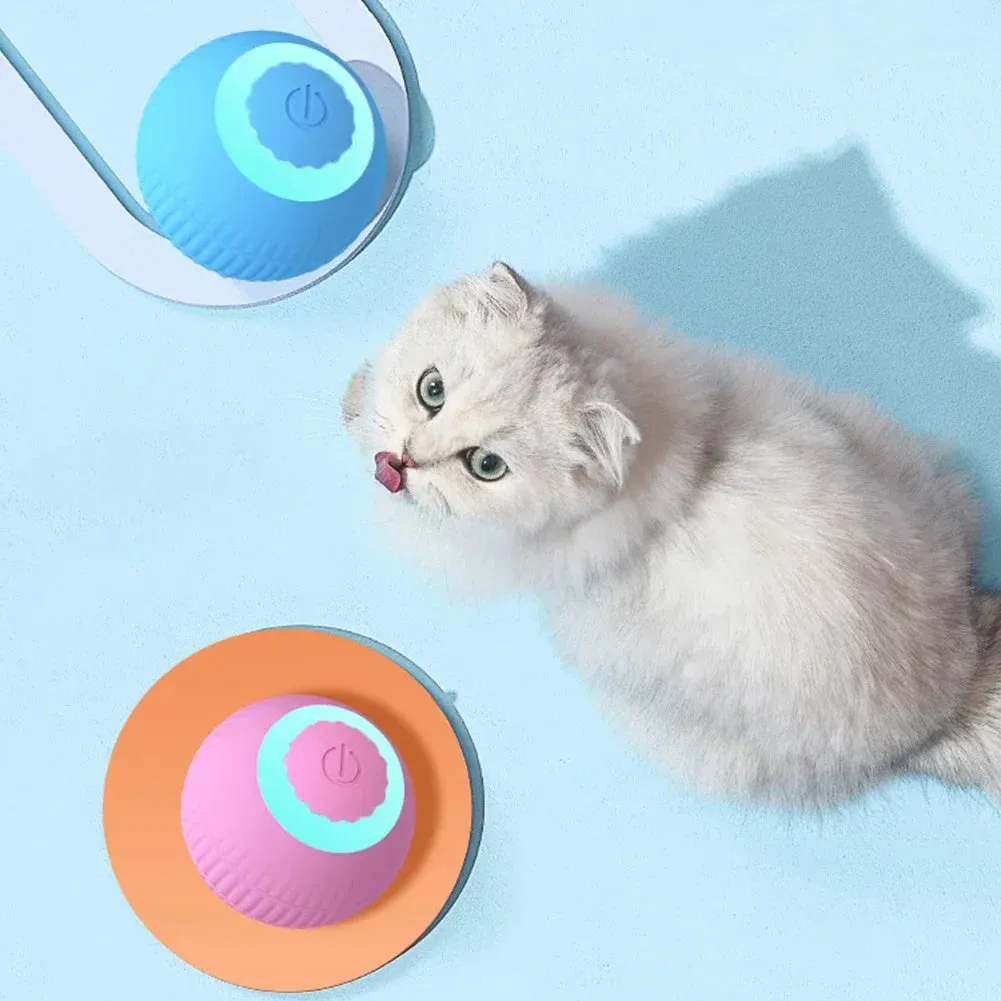 Usb Rechargeable Electric Cat Ball Toy for Interactive Play