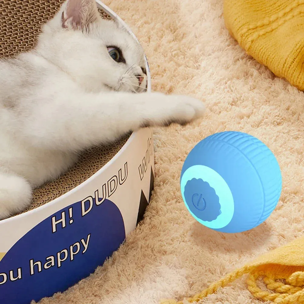 Usb Rechargeable Electric Cat Ball Toy for Interactive Play