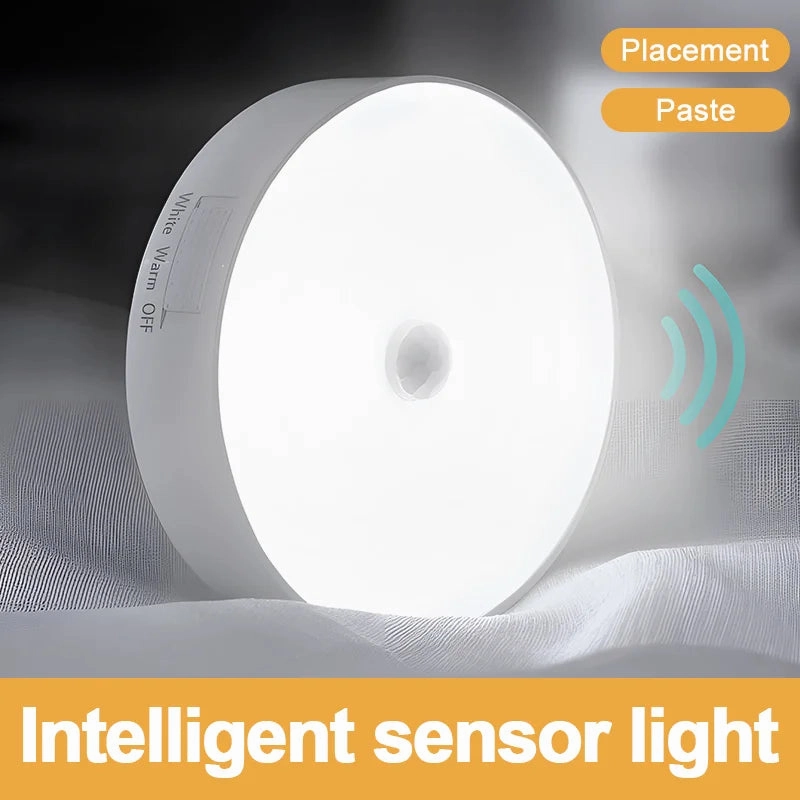 USB Rechargeable PIR Motion Sensor LED Night Light for Closet, Cabinet, Wardrobe, Staircase, Kitchen