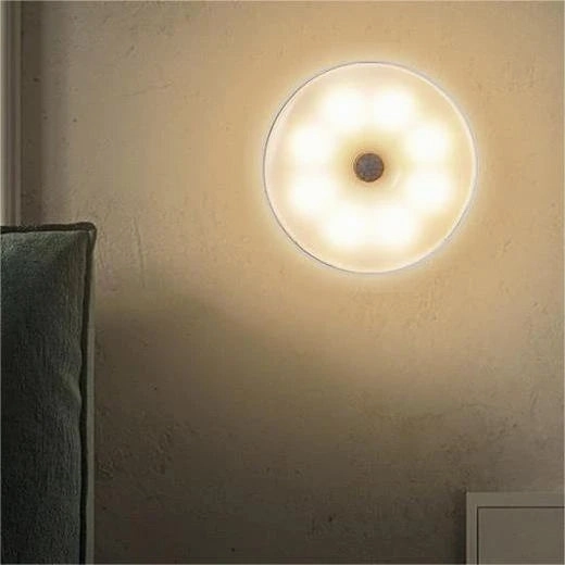 USB Rechargeable PIR Motion Sensor LED Night Light for Closet, Cabinet, Wardrobe, Staircase, Kitchen