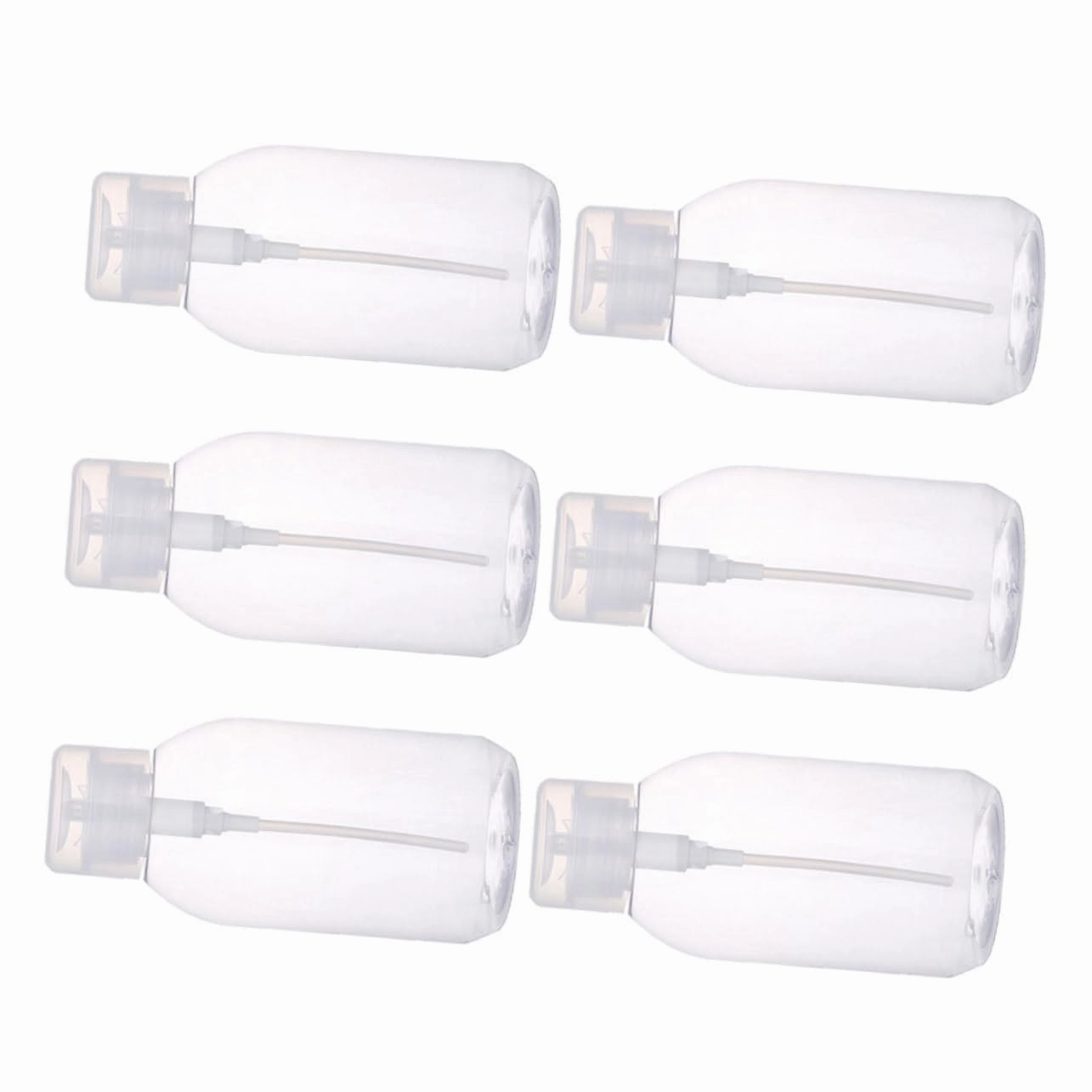 VALICLUD 6Pcs Nail Polish Remover Bottle Press Type Makeup Remover Dispenser Leak Travel Containers for Cosmetics Sturdy and Reusable Design