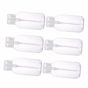 VALICLUD 6Pcs Nail Polish Remover Bottle Press Type Makeup Remover Dispenser Leak Travel Containers for Cosmetics Sturdy and Reusable Design