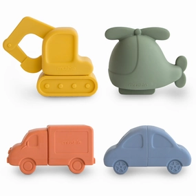 Vehicles Bath Toy Set - 4 Pack