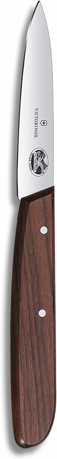 Victorinox Rosewood Paring Knife - Premium Kitchen & Home Essentials - Cooking Knife Cuts Fruits & Vegetables with Ease - Wood Handle, 3.25"