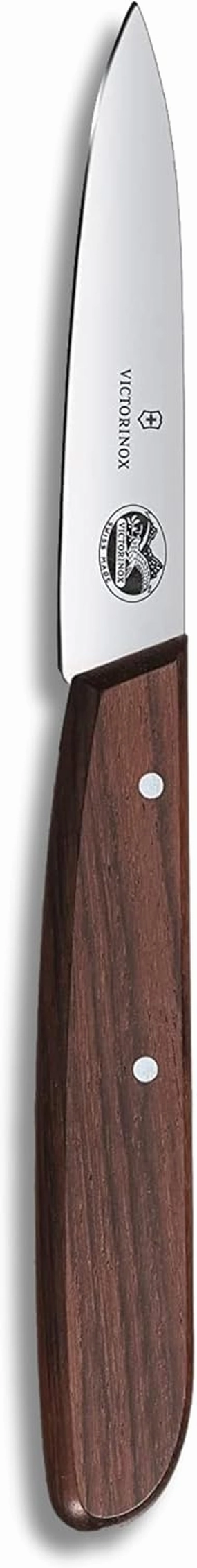 Victorinox Rosewood Paring Knife - Premium Kitchen & Home Essentials - Cooking Knife Cuts Fruits & Vegetables with Ease - Wood Handle, 3.25"