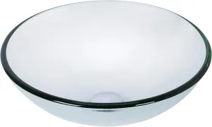VIGO Giovanni Iridiscent 17"L x "17W x 7"H Over the Counter Glass Round Vessel Bathroom Sink -VG07074