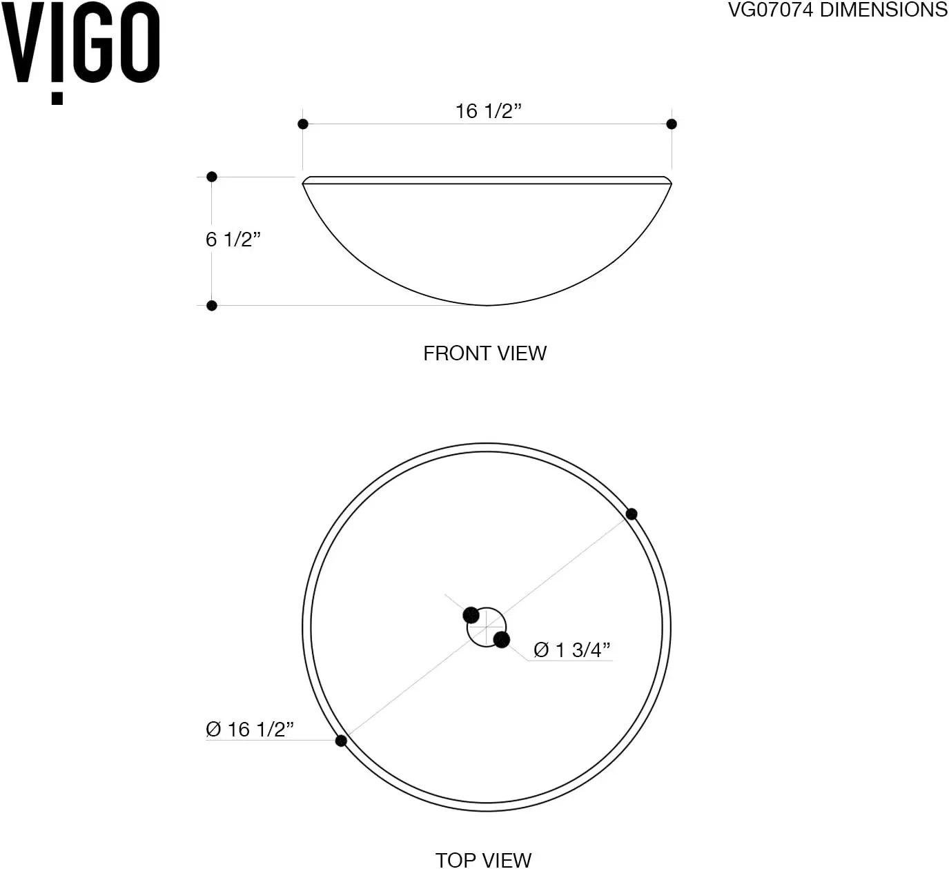 VIGO Giovanni Iridiscent 17"L x "17W x 7"H Over the Counter Glass Round Vessel Bathroom Sink -VG07074
