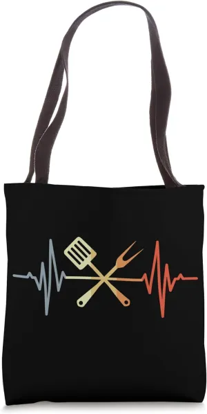 Vintage Slotted Spoon Pulse Line Cooking Kitchen Tote Bag