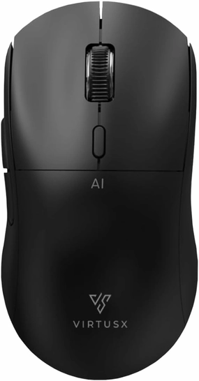 Virtusx AI Mouse, Jethro V1 – AI Voice & Audio Recorder, Note Taking Mouse for Computer & Laptop with Centralized AI Software, AI Writing Tools, Voice Typing, Transcribe, Translate & Summarize