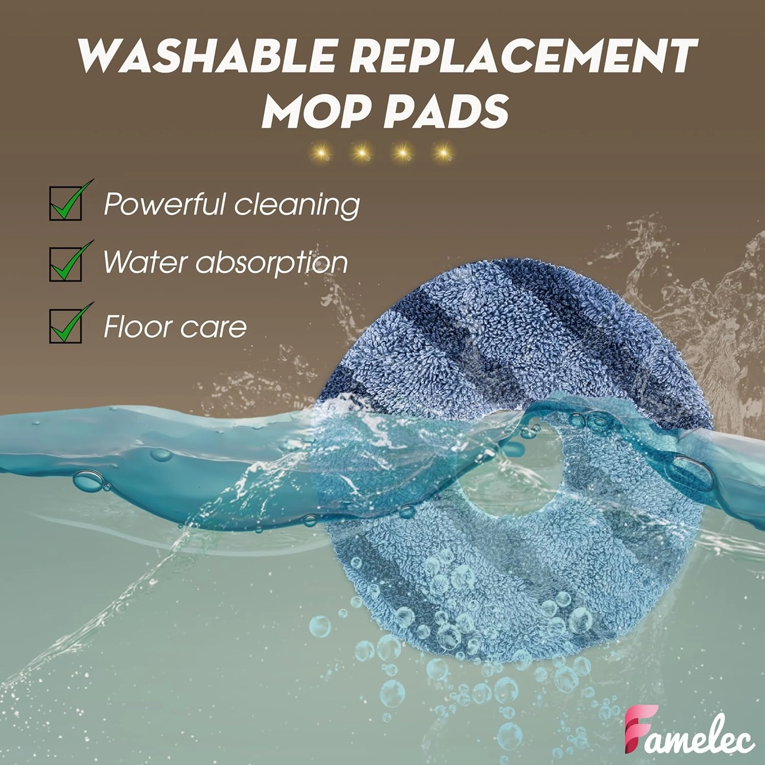 Washable Vacuum Mop Cloths Compatible with Eufy X10 Pro Omni and X9 Pro Robot Vacuum, Washable and Reusable Soft Mopping Pad for Eufy Robot Vacuums Cleaner Replacement Parts & Accessories