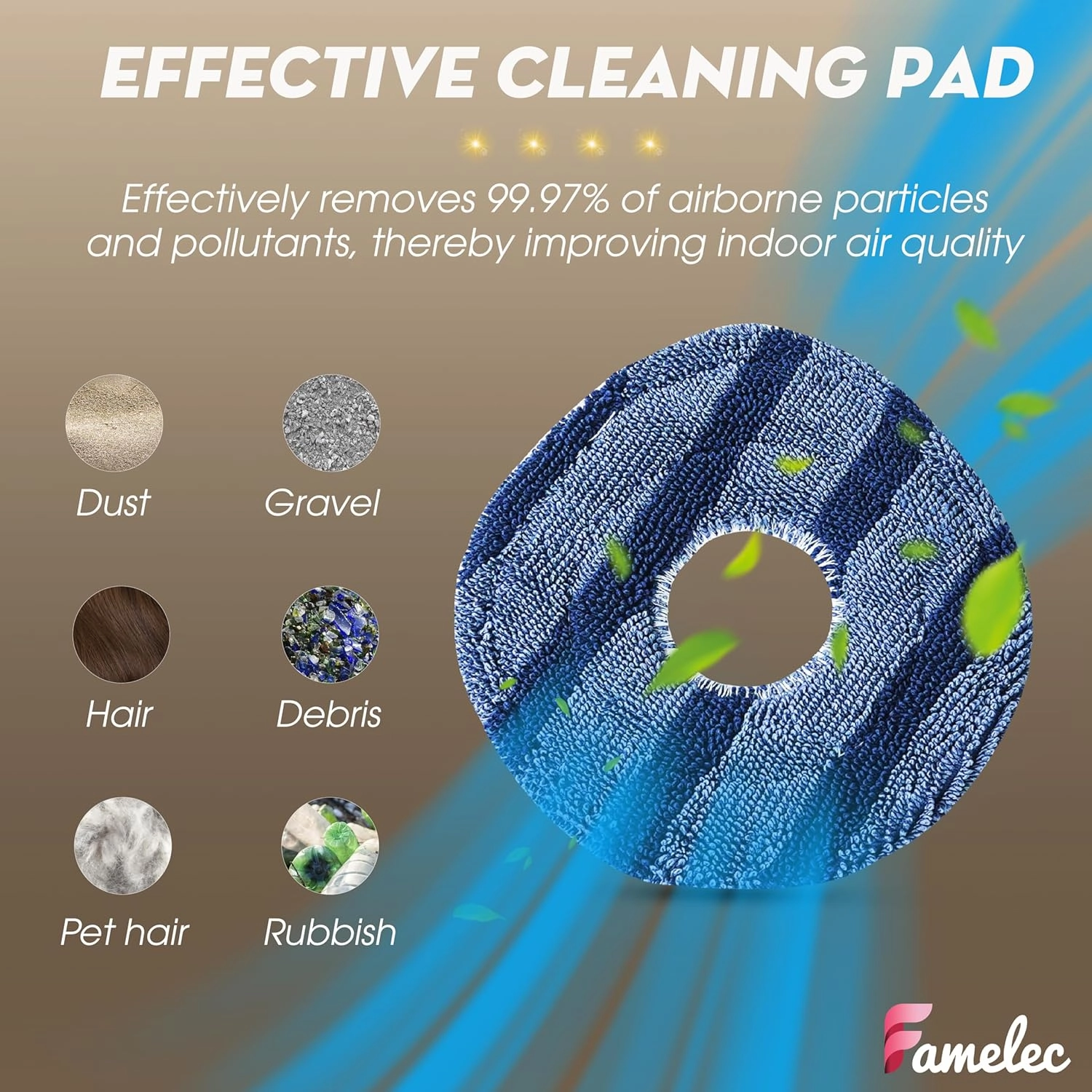Washable Vacuum Mop Cloths Compatible with Eufy X10 Pro Omni and X9 Pro Robot Vacuum, Washable and Reusable Soft Mopping Pad for Eufy Robot Vacuums Cleaner Replacement Parts & Accessories