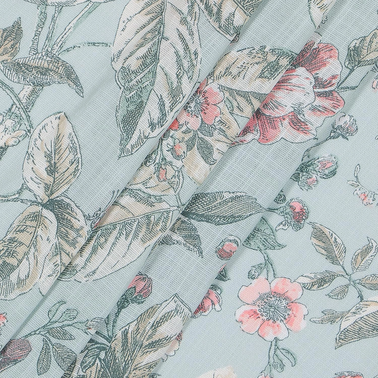 Waverly Porch Pavillion Floral Rod Pocket or Back Tab Sheer Window Curtain for Living Room (1 Panel), 50 in x 84 in, Antique