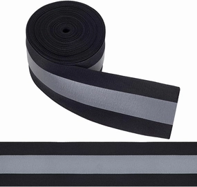 WEBEEDY 11 Yard/10M Sew On Silver Reflective Tape 2 Inch Width Fabric Reflective Safety Tape for Clothing,DIY Personalized Security Decor Reflective Ribbon for Backpack Belt Jacket Shoes Pet Wears