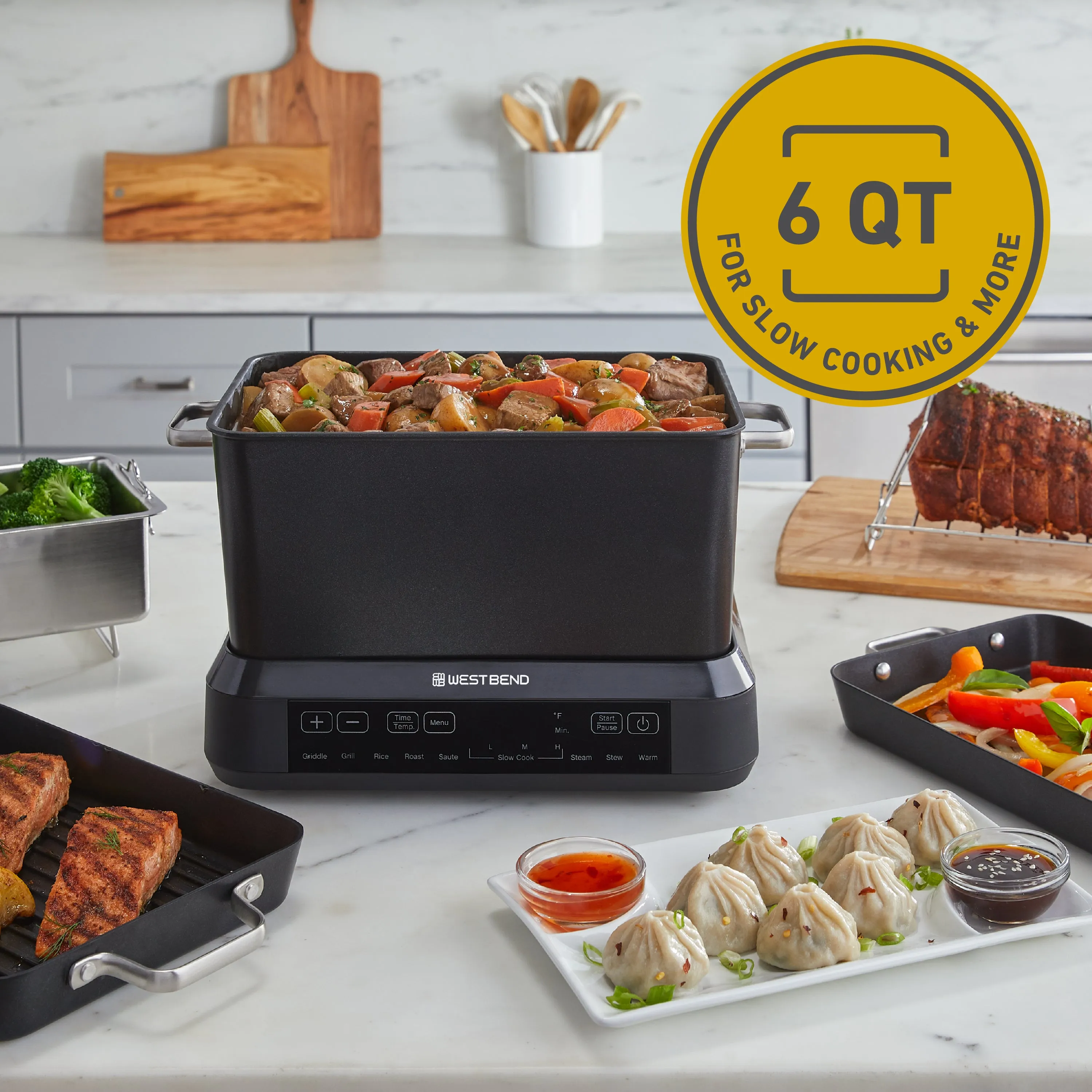 West Bend Versatility Cooker Plus, 6 Qt.