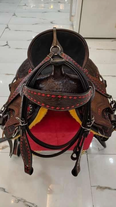 Western Barrel Racing Horse Saddle Wooden Tree Handmade Premium Leather Comfort Horse Trail Equestrian Tooled Carved Horse Riding Saddle Size: 10"-18 inches Seat Available, AS04