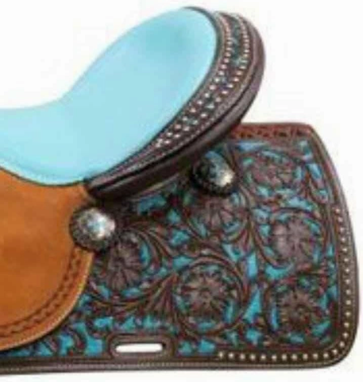 Western Barrel Racing Horse Saddle Wooden Tree Handmade Premium Leather Comfort Horse Trail Equestrian Tooled Carved Horse Riding Saddle Size: 10"-18 inches Seat Available, AS10