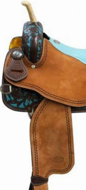 Western Barrel Racing Horse Saddle Wooden Tree Handmade Premium Leather Comfort Horse Trail Equestrian Tooled Carved Horse Riding Saddle Size: 10"-18 inches Seat Available, AS10