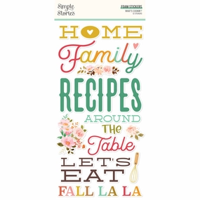 What's Cookin'? - Foam Stickers - Simple Stories