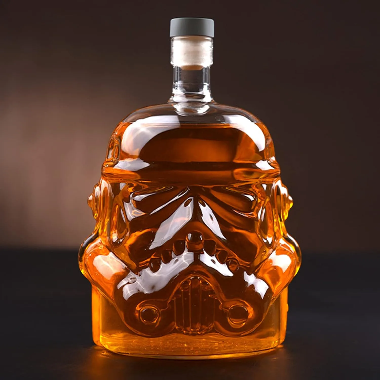 Whiskey Decanter, Liquor Bottle and Stopper, for Husband Or Men Dad Birthday, Father's Day Whiskey Carafe for Wine, Liquor, Scotch, Bourbon, Brandy - 750ML
