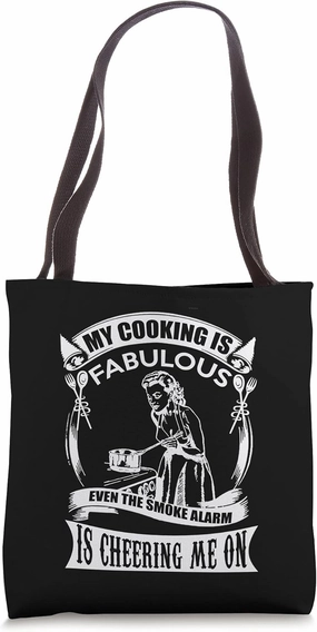 Wholesome Family Fabulous Funny Cooking Kitchen Cook & Chef Tote Bag
