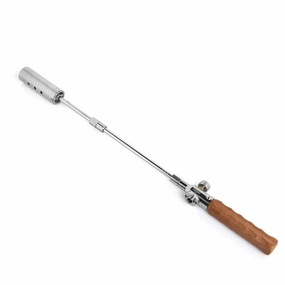 WIDESEA Long Flame Camping Igniter – Portable Wooden Handle Torch for Outdoor Cooking and BBQ