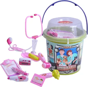 Wild Republic Adventure Bucket Veterinarian, Thirteen Pieces, Gift for Kids, Perfect for Interactive Play