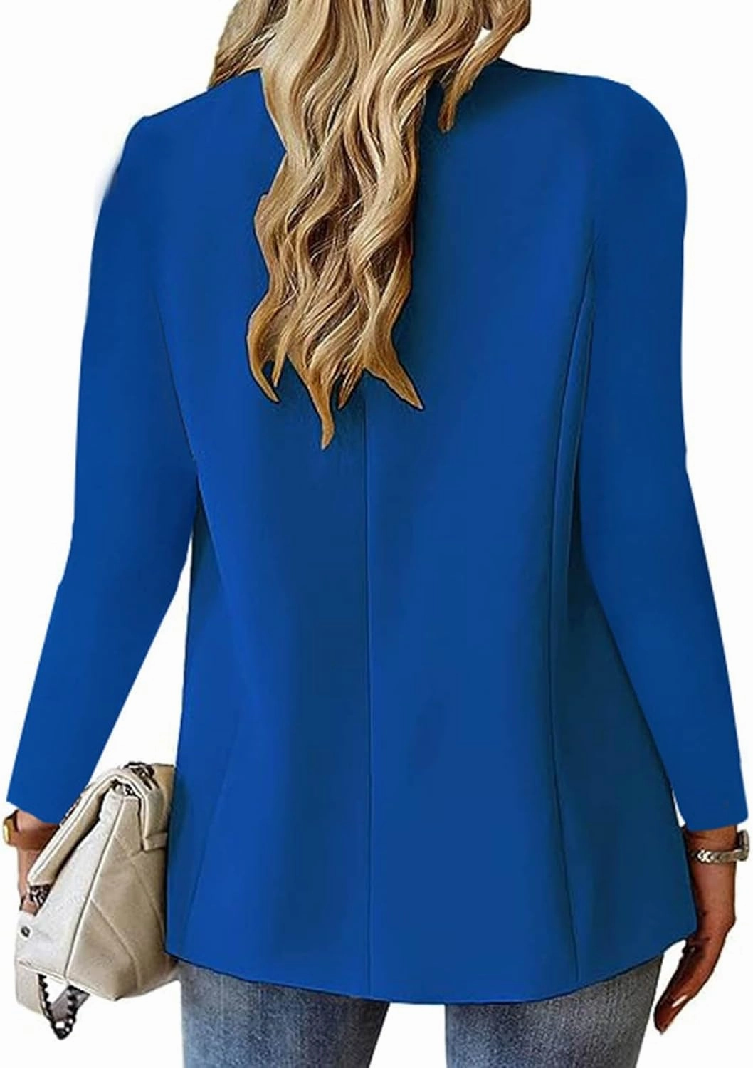 Women Business Blazer Loose Lightweigth Open Front Summer Jackets Long Sleeve Workfice Jacket Blazer Outfits