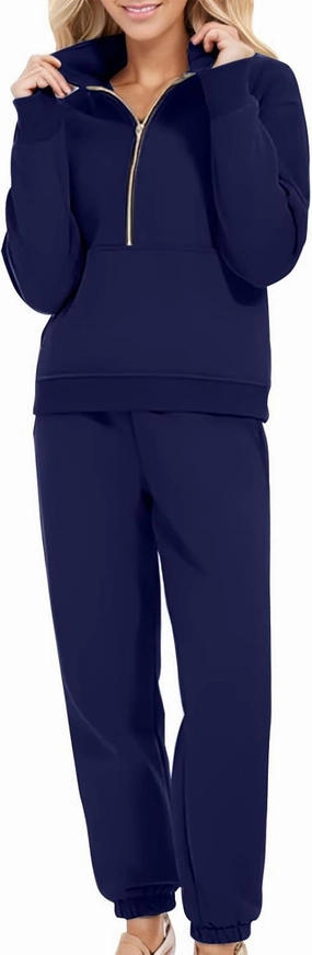 Womens Sweatsuits 2 Piece Set Petite Trendy 2024 Zip Up Plain Sweatsuits Casual Lightweight Track Suits With Pockets