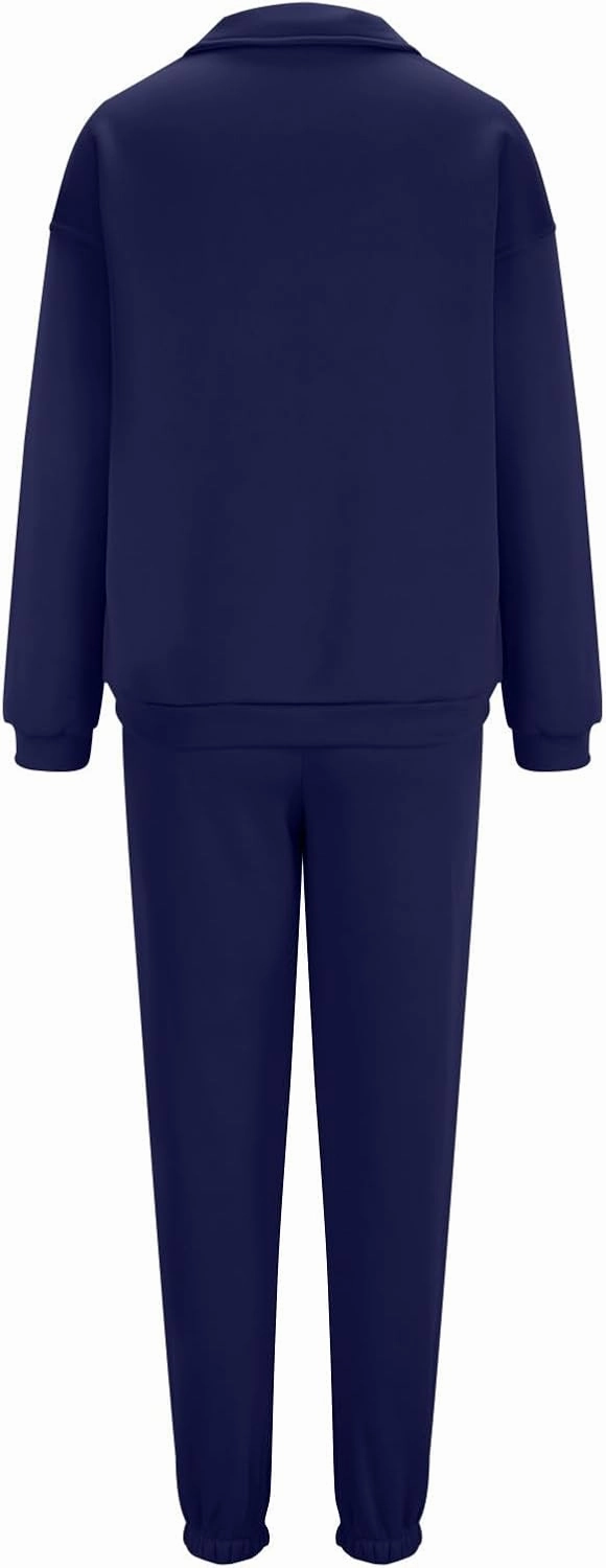Womens Sweatsuits 2 Piece Set Petite Trendy 2024 Zip Up Plain Sweatsuits Casual Lightweight Track Suits With Pockets