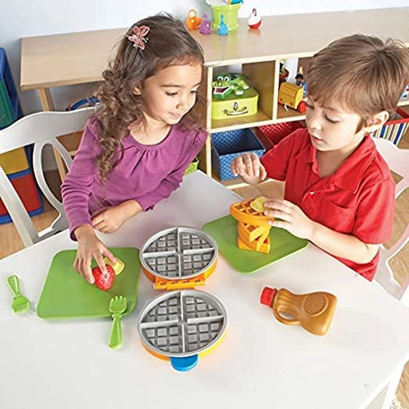 Wooden Sweet Treat Waffle Maker Toy Set - Green (3-7 Years)