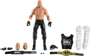 WWE Ultimate Edition Wave 7 Hollywood Hogan Action Figure 6 in with Interchangeable Entrance JacketLanternExtra Head and Swappable Hands for Ages 8 Years Old and Up