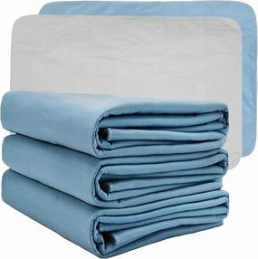 XL Washable Reusable Underpads 36"x54" Waterproof Absorbent Incontinence Bed Pad [3 Pack] Large Underpad with Heavy 4-Layer Protection for Beds Sofa and Mattress - Pads for Adults Seniors Kids & Pets