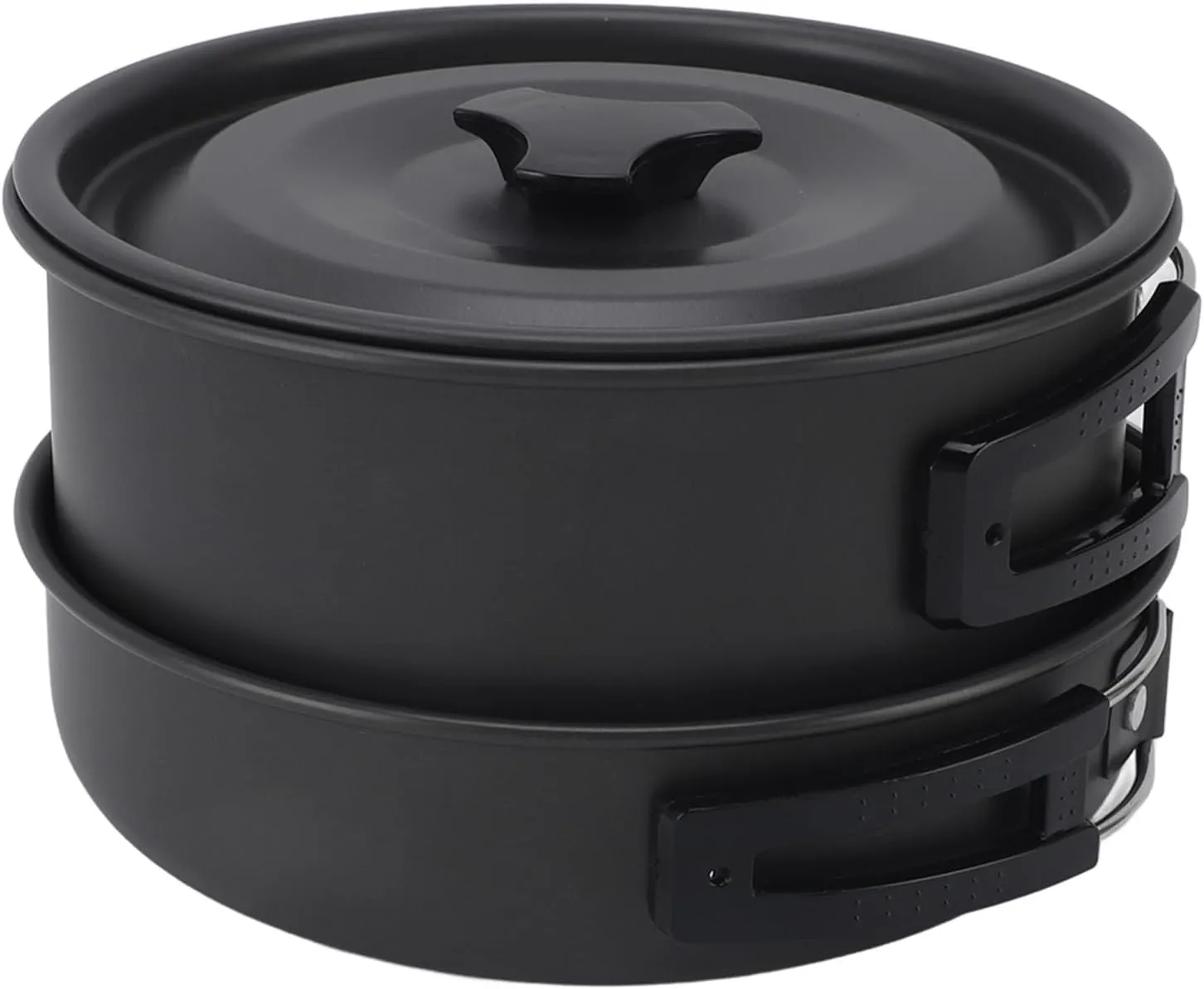 Yosoo Camp Cooking Set, Camping Cookware Anti Stick Portable Pots Pans Set Camping Cookware Set Essentials with Frying Pan Bowls Soup Scoop Loofah Scrubber Rice Spatula for 3 to 4 People