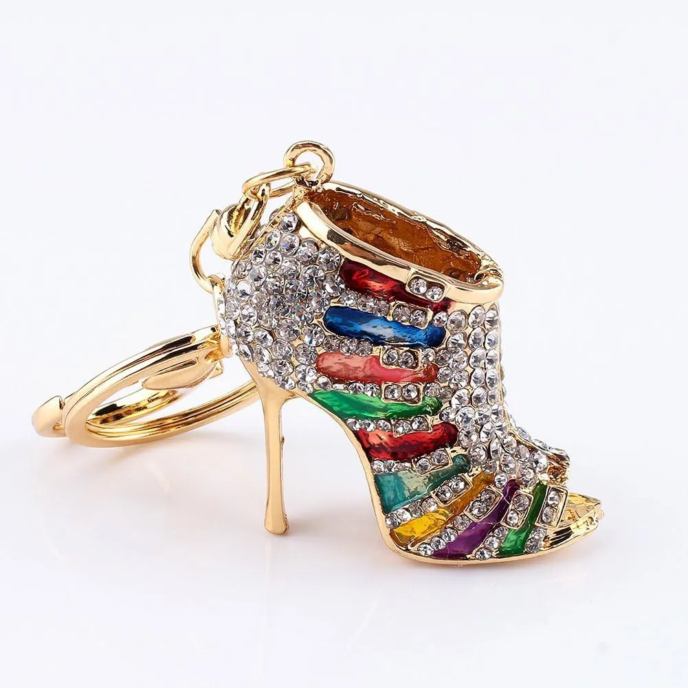 Yosoo Phone Car Bag Key Ring Keychain Charm Gift - for Women Ladies Girls' Key Bling Shoe Purse Fashion Decoration