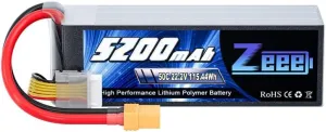 Zeee 6S Lipo Battery 5200mAh 22.2V 50C with XT90 Plug Compatible for RC Airplane RC Quadcopter Helicopter Car Truck Boat Hobby