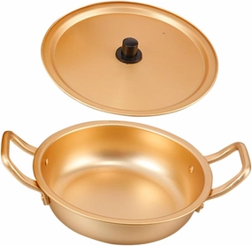 Zerodeko Korean Ramen Pot Lightweight Aluminum Cooking Pot for for Camping Picnics Includes Lid Easy to Clean Portable